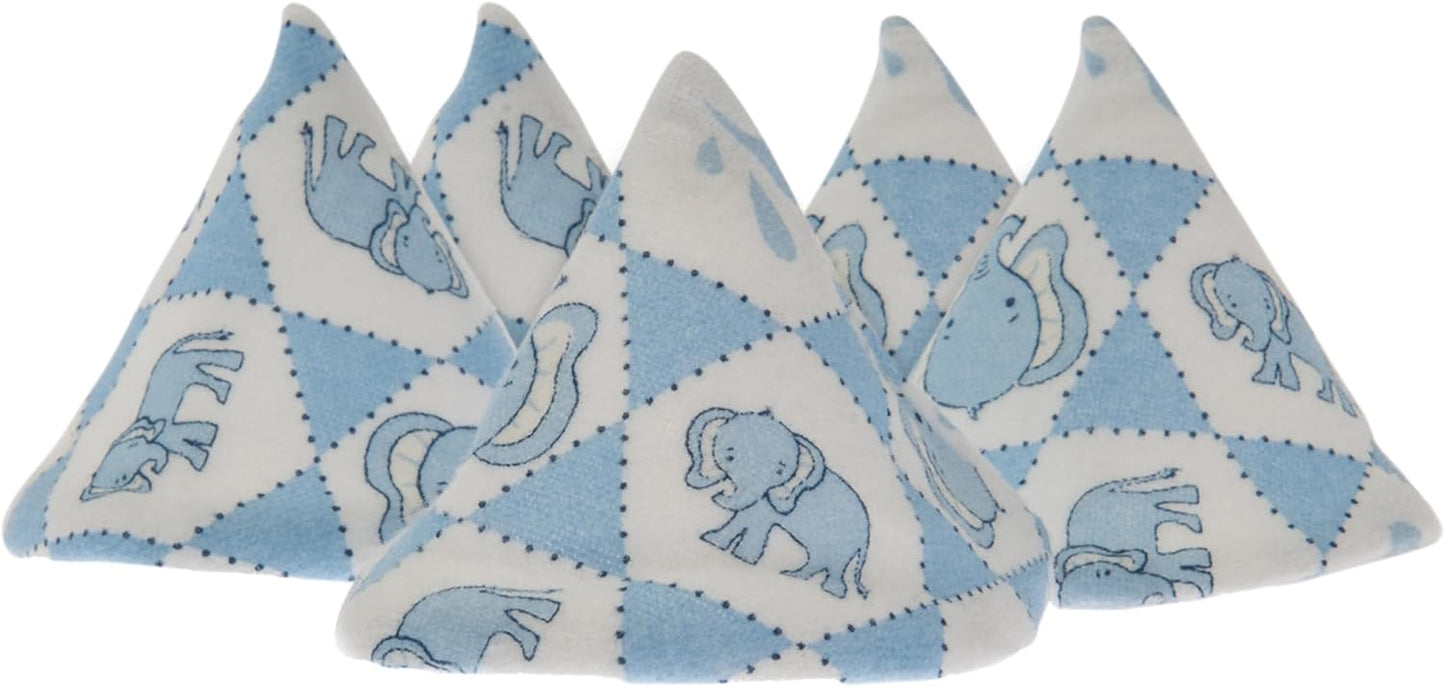 Beba Bean - Pee Pee Teepee for Baby Boy - Reusable & Washable Pee Shield for Diaper Changing - Baby Shower Gifts for Boys - Li’l Monkey Cotton Cloth - Laundry Bag - Set of 5 Covers