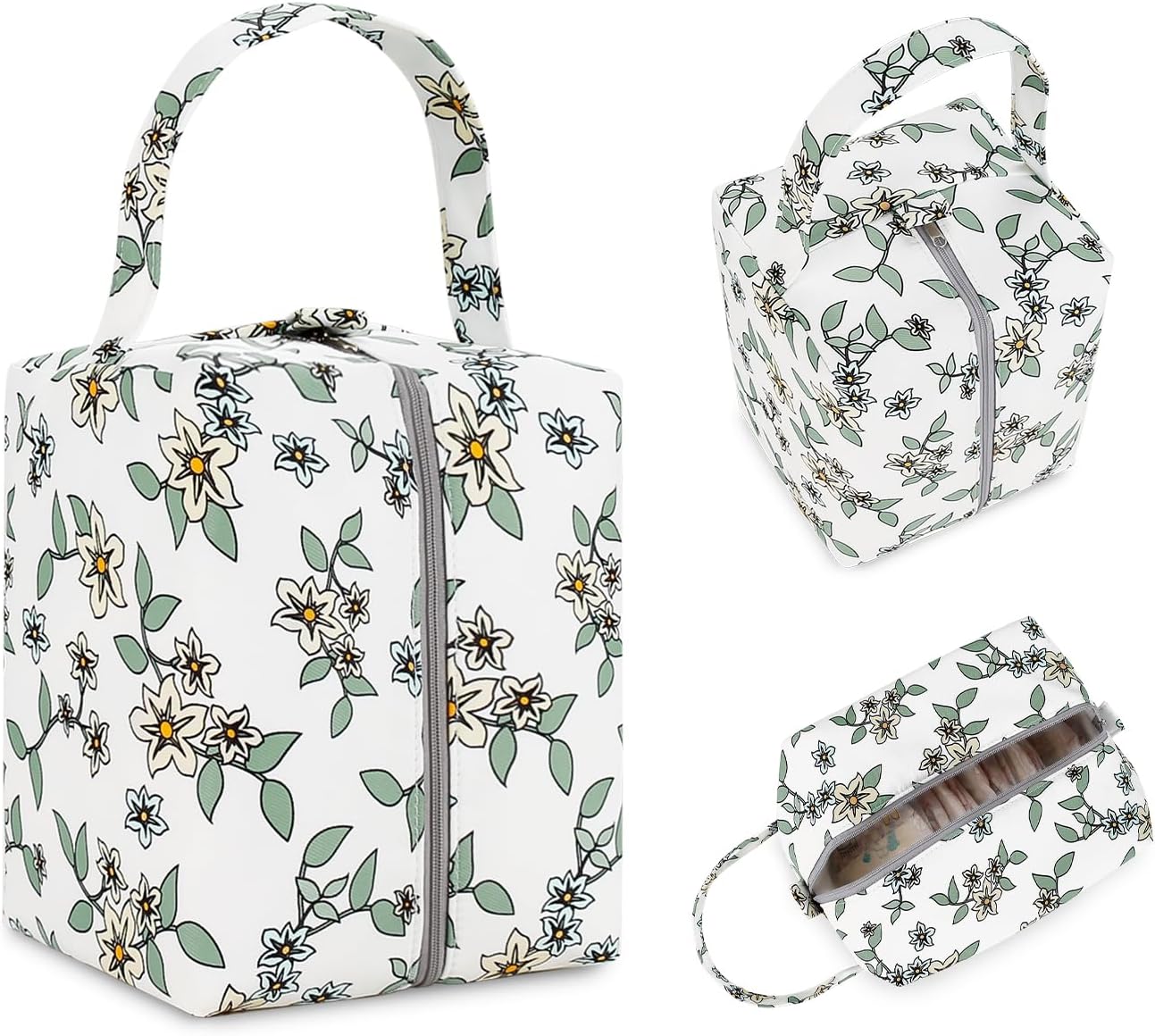 MOMIGO Wet Dry Bags for Baby Cloth Diapers - Waterproof Pod Hanging Diaper Bag Reusable, Washable for Baby Stroller, Diaper Bag, Breast Pump Parts, Travel Bag
