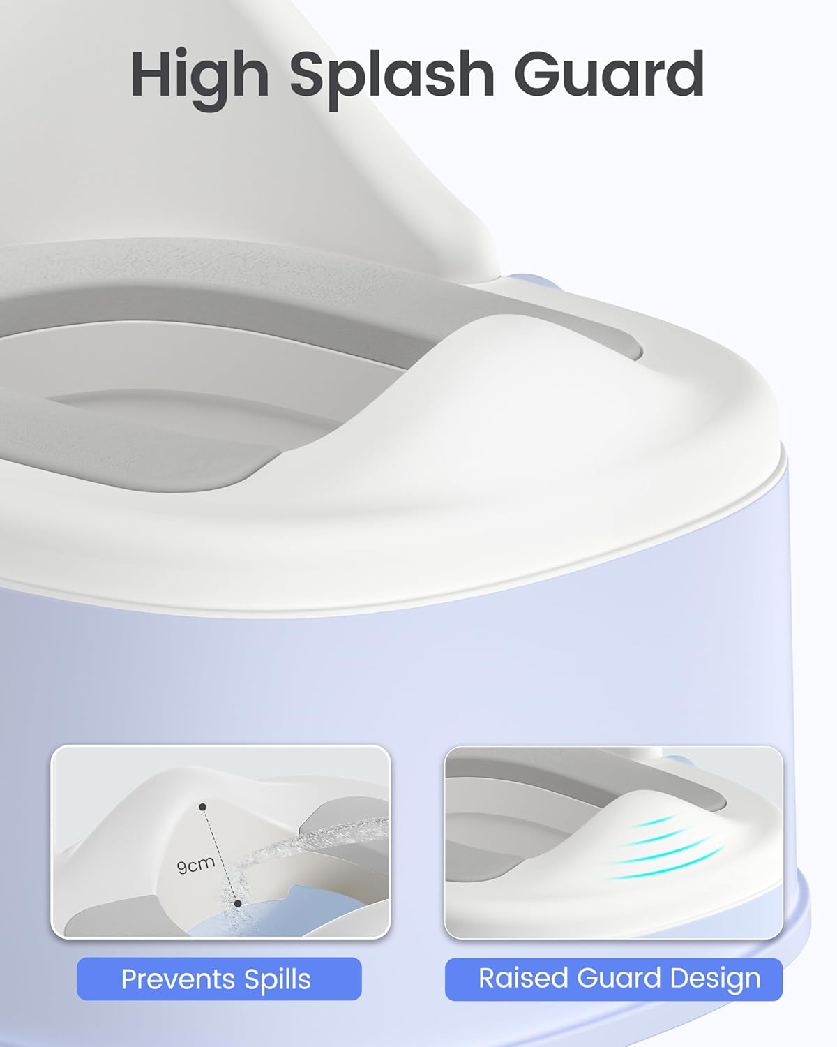 3-in-1 Toddler Potty Training Toilet for Boys and Girls with Soft Cushion Multi-use Baby Potty Chair for Toddlers 1-3 Training Potty Seat Toddler Toilet Baby Potty Training Seat with Step Stool