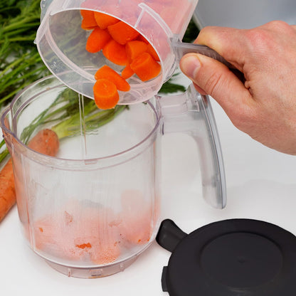 Replacement Stirring Cup & Blade with Steaming Basket for EVLA'S Baby Food Maker - Gray