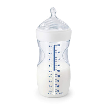 NUK Simply Natural Baby Bottles with SafeTemp Gift Set - Includes 4 Bottles