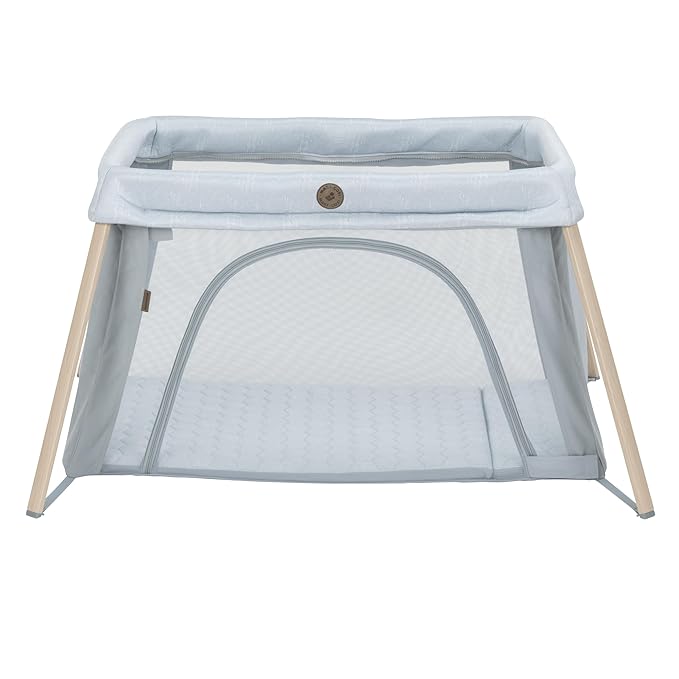 Maxi-Cosi Calao Travel Playard, Infant Bassinet, Toddler Playpen, Portable, Lightweight, Foldable, Easy Setup, with Carry Bag, Breathable Mesh, Classic Slate