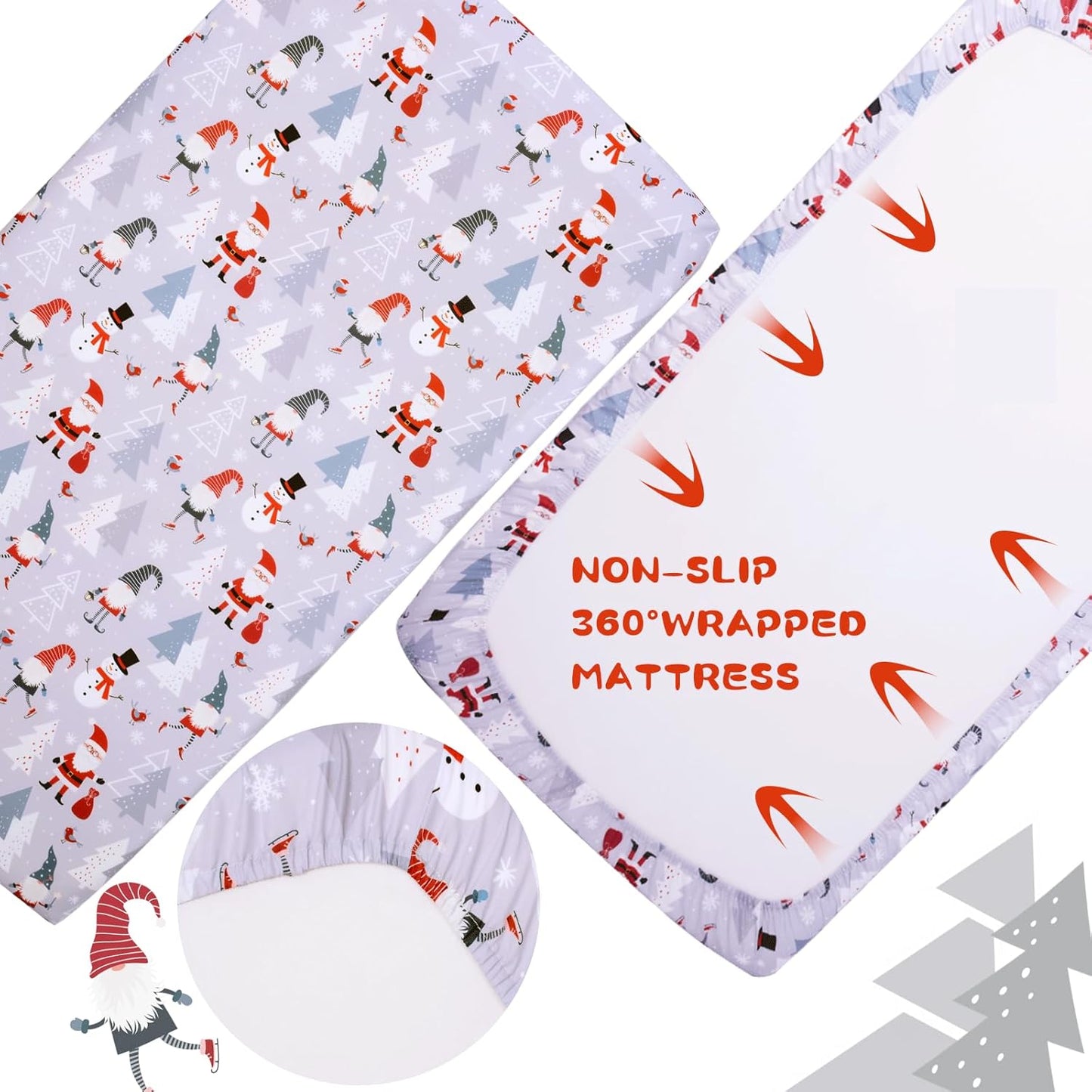 Cloele Square Playard Fitted Sheet 36x36, Ultra Soft Polyester Playpen Sheet for Baby & Pet, Dogs Pattern Pack and Play Crib Sheets, Portable Playard Mattress Cover