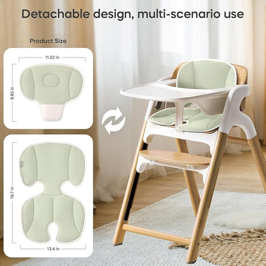 Baby Stroller Cooling Pad Universal Soft Cooler Pad Breathable Adjustable Car Seat Liner Detachable 2-Piece Cooling Cushion Fits Strollers, Car Seat, High Chair, Bassinet, Swing