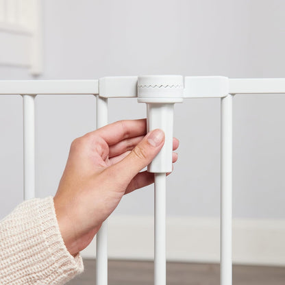 Regalo Safety 192" Super Wide Baby Gate & Play Yard, 2-in-1 Convertible Extra Wide Safety Barrier, Hardware Mounted for Toddlers & Pets, Tested & Safe for 30 Years, American Designed & Owned, White