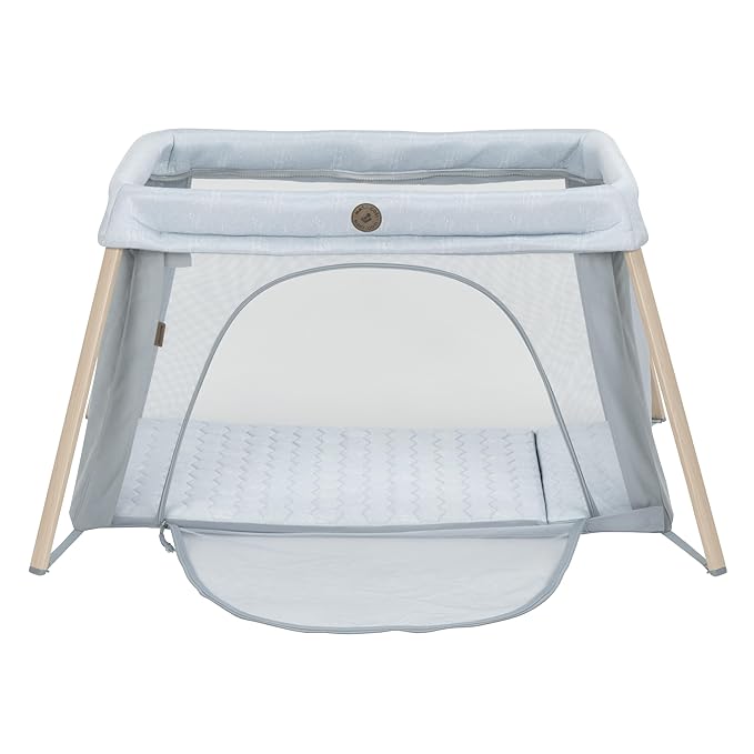Maxi-Cosi Calao Travel Playard, Infant Bassinet, Toddler Playpen, Portable, Lightweight, Foldable, Easy Setup, with Carry Bag, Breathable Mesh, Classic Slate