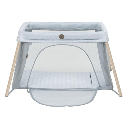 Maxi-Cosi Calao Travel Playard, Infant Bassinet, Toddler Playpen, Portable, Lightweight, Foldable, Easy Setup, with Carry Bag, Breathable Mesh, Classic Slate
