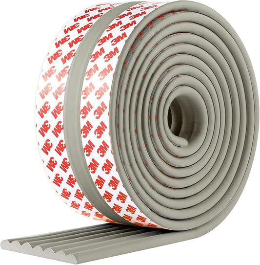 Baby Proofing Edge Protector 6.6 feet with 3M Strong Adhesive Pre-Taped, Baby Proof Padding Extra Wide Edge Safety Guards for Sharp Edges, Table, Desk- Grey
