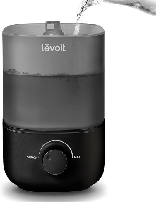 LEVOIT Dual 200S Smart Humidifiers for Bedroom, Top Fill, Customize Humidity for Home, Baby Nursery & Plants with Humidistat, Essential Oil Diffuser, Schedule, Timer, APP & Voice Control, 3L, Blue