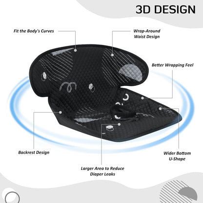 INFANZIA Dry Seat, Car Seat Protector Waterproof Carseat Liner Potty Training Toddlers, Baby and Infants, Piddle Pad for Carseats Strollers (Grey, 1 Pack