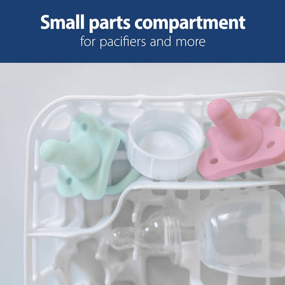 Dr. Brown's Dishwasher Basket for Small Baby Bottle Parts, Pacifiers, and Accessories, Clean, Store and Organize Newborn Essentials, BPA Free, Black