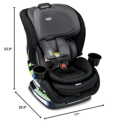 Britax Poplar Convertible Car Seat, 2-in-1 Car Seat with Slim 17-Inch Design, ClickTight Technology, Magenta Onyx