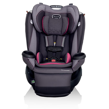 Evenflo Revolve360 Extend Convertible Car Seat with 360 Degree Rotation, Extended Rear-Facing, Forward-Facing, Booster Mode, and Secure Latch Install, Revere Gray