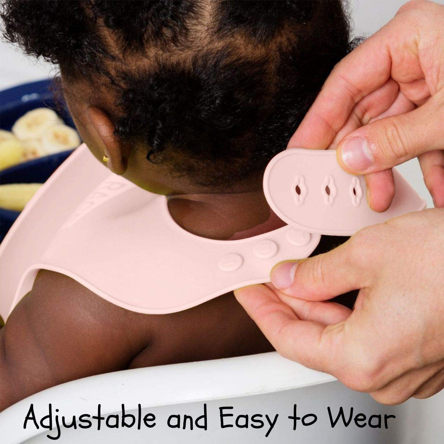 EVLA'S Baby Feeding Set, Baby Led Weaning Supplies, Adjustable Silicone Bibs, Divided Plate, Suction Bowl with Lid, Soft Spoons for Babies or Toddlers, Baby Registry must have!(Pink and Purple)