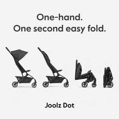Joolz Dot Ultra Lightweight Travel Stroller – Compact Fold, Airplane Compatible, 5-Point Harness, UPF 50+ Canopy – Easy to Carry City & Travel Stroller - Dune Beige
