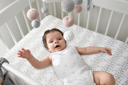 3-Pack Bedside Sleeper Bassinet Sheets | GOTS Certified Organic 100% Muslin Cotton | Ultra Soft & Breathable | 33×20×4” Fitted Sheets | Universal Fit 29–33” x 17–21” Pads