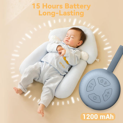 Portable Sound Machine for Baby | White Noise | 12 Soothing Sounds | Noise Canceling for Travel, Office, Nursery | Baby Shower | Registry Gift | Sleep Soother for Babies Kids Adults | Putty