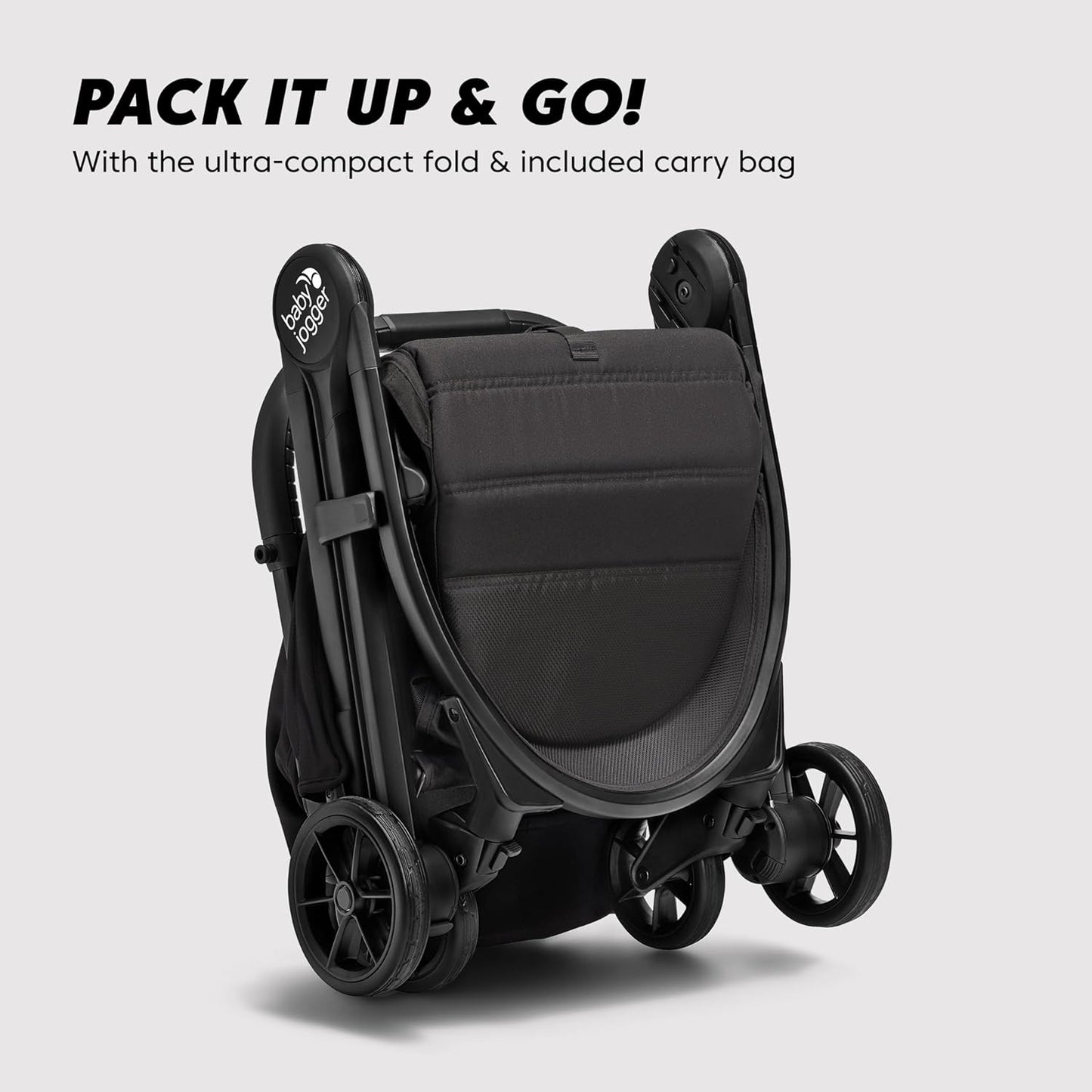 Baby Jogger City Tour 2 Carry-On Approved Travel Stroller, Ultra-Compact Baby Stroller, Lightweight, Easy Fold, Baby Travel Essential, Pitch Black
