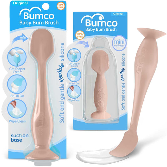 Bumco Diaper Cream Spatula - BPA-Free Diaper Bag Essentials, Soft Butt Spatula Baby, Mom-Invented Butt Paste Spatula, Bumco Diaper Cream Spatula, Flexible Diaper Cream Applicator, Baby Bum Brush