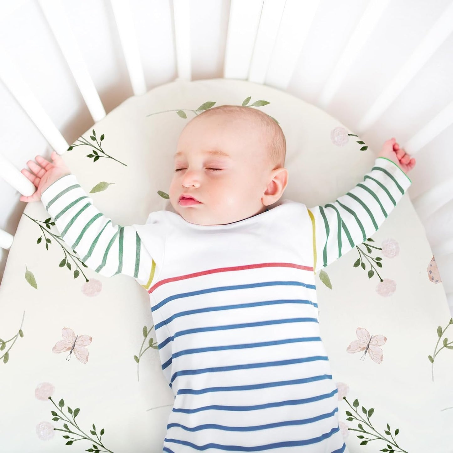 Bedside Sleeper Bassinet Fitted Sheets 20 x 33, 3 Pack Baby Delight Beside Me Dreamer,Babybond,Jimglo,koola,cowiewie,fodoss, Dream On Me Baby Square Bassinet, Pink Animal