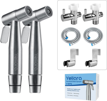 Handheld Bidet Sprayer for Toilet - Feminine Wash, Toilet Cleaning - Stainless Steel, Adjustable Water Pressure, Easy Installation
