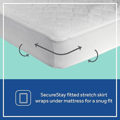 Sealy Baby Fitted Waterproof Infant Crib Mattress Protector Pad & Toddler Bed Cover,Durable and Comfortable Topper,Machine Washable-and Dryer Friendly,52x28”- White,(Pack of 6)