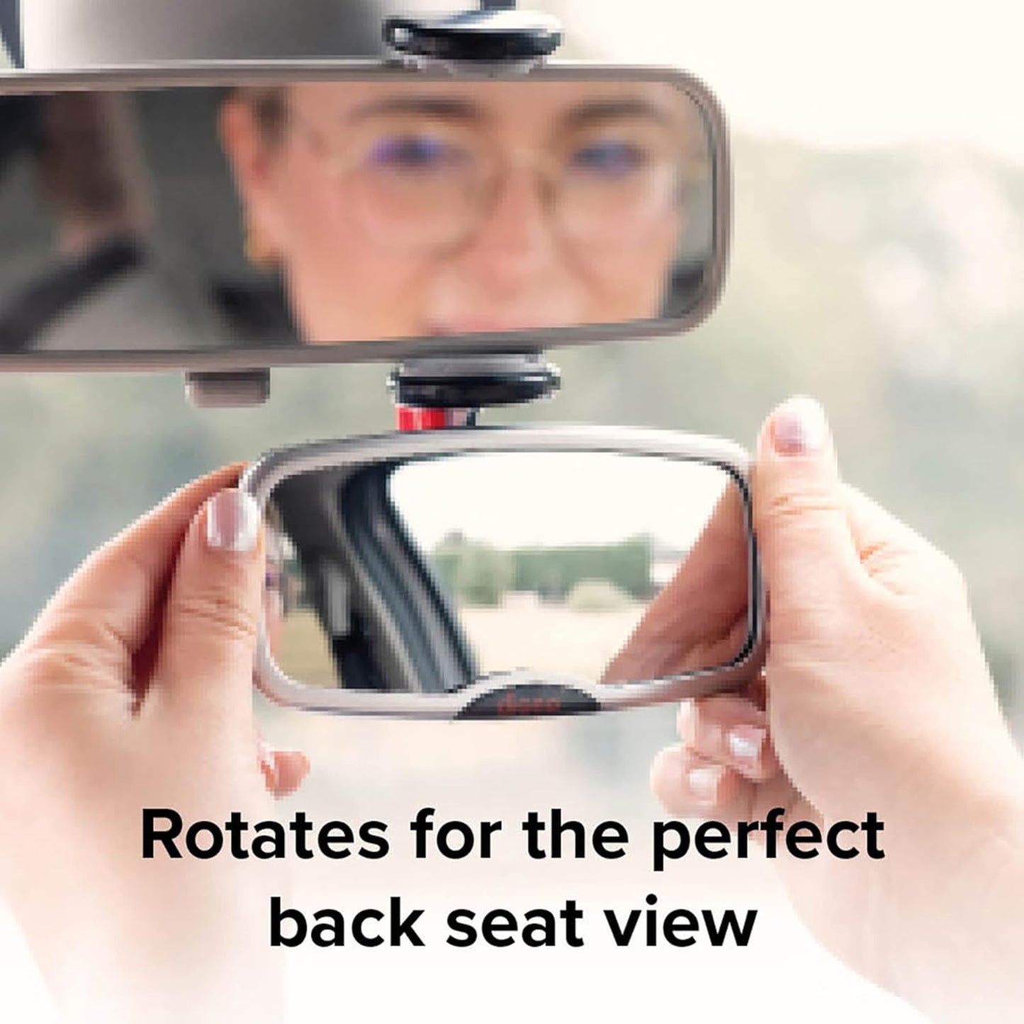 Diono Baby Car Mirror 2 Pack, Includes Safety Car Seat Mirror for Rear Facing Infant & See Me Too Rear View Baby Mirror Both Fully Adjustable with Wide Crystal Clear View, Shatterproof, Crash Tested