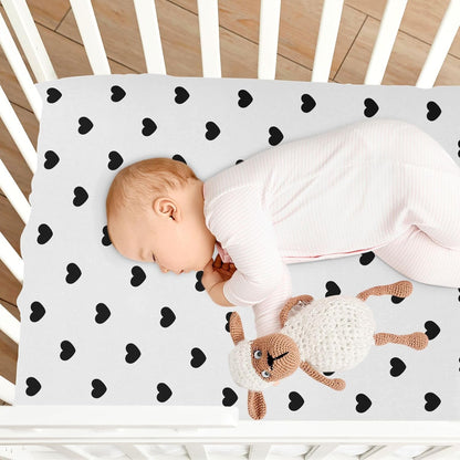 Fall Cute Mushroom Leaves Fitted Crib Sheets Stretchy Portable Playard Sheets for Baby Toddler, Breathable Soft Mini Crib Mattress 52 x 28 in for Boys and Girls