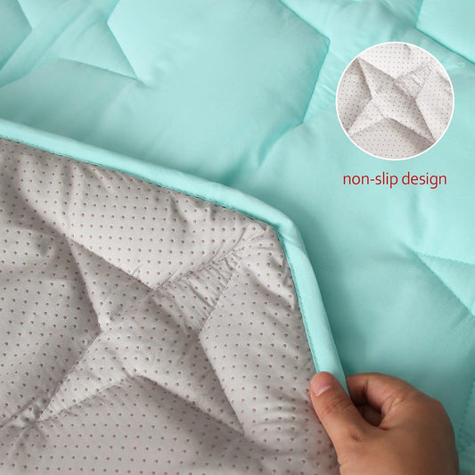 Octagon Playpen Mat Grey, Non Slip 8 Panel Playpen Mattress Mat Fits Regalo Extra Large Play Yard and hiccapop XL 69" Baby Playpen, Grey Star Octagon Playard Pad