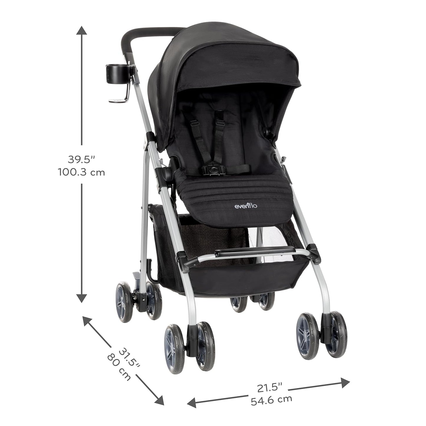 Evenflo Reversi Lightweight Reversible Stroller (Altair Black)