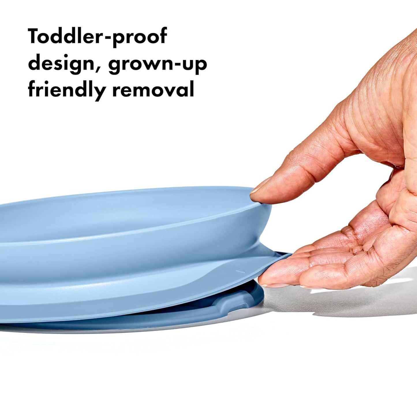 OXO Tot Stick and Stay Suction Plate - Blossom