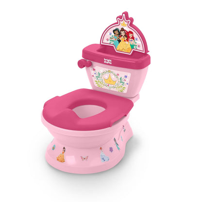 Bright Starts Disney Junior Minnie Mouse My Size Potty Training Toilet, Toddler Potty Chair with Flushing & Cheering Sounds, Removable Seat with Splash Guard & Handles, Ages 18+ Months, Up to 50 lbs