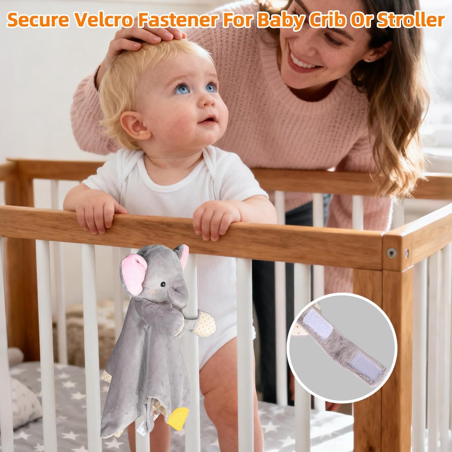 BEREST Unicorn Baby Sleep Soother 4-in-1 Sound Machine with Heartbeat & White Noise|Security Blanket & Pacifier Holder|Soothing Plush Toy for Newborns|Perfect Baby Registry Essential