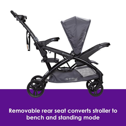 Baby Trend Sit N' Stand® Double 2.0 Stroller, Dash Black