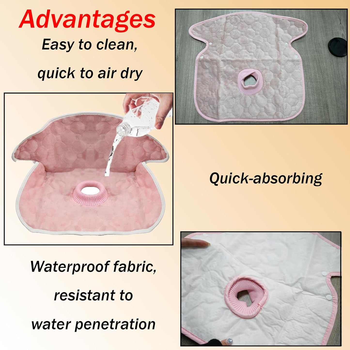 Seat Protector Waterproof Liner Potty Training Toddlers, Waterproof Piddle Pads Seat Potty Training Protector, Piddle Pad for Carseat/Stroller/Highchair, Gray