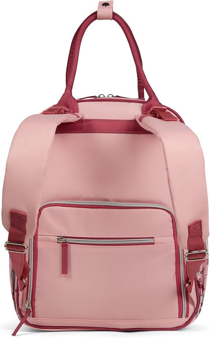 Disney Diaper Bag Backpack with Changing Pad Winnie the Pooh – 16” Nylon Baby Bag for Parents, Insulated Bottle Holders, Multiple Storage Pockets
