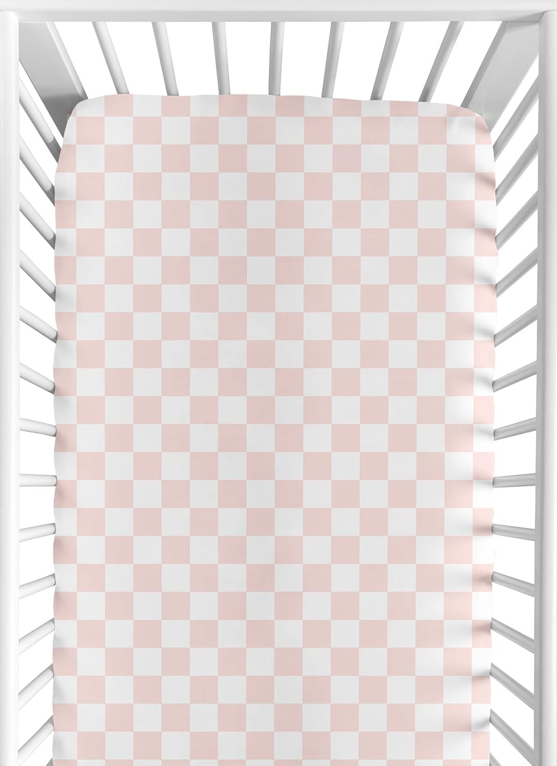 Sweet Jojo Designs 2-Piece Baby Bassinet Sheets Set (Black/White Gingham Checkered Plaid) for Boy/Girl, Infant Newborn Nursery, Oval, Rectangle & Hourglass Mattress (Solid Onyx & Classic Checkerboard)