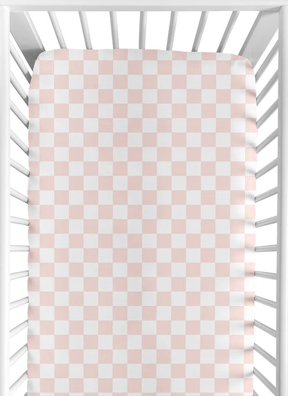 Sweet Jojo Designs 2-Piece Baby Bassinet Sheets Set (Black/White Gingham Checkered Plaid) for Boy/Girl, Infant Newborn Nursery, Oval, Rectangle & Hourglass Mattress (Solid Onyx & Classic Checkerboard)