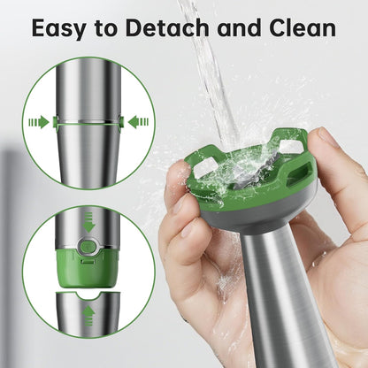 Turelar Immersion Blender Handheld Corded Hand Blenders Set 1100W, Trigger Variable Speed 5 in 1 Stick Emulsifier with Chopper, Whisk and Frother for Soup, Baby Food and Smoothies, Orange