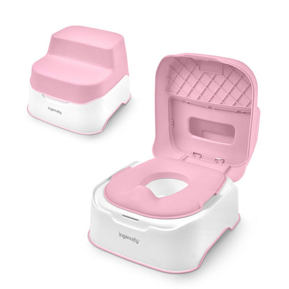 Ingenuity Prepare to Potty 3-in-1 System - Potty Training Toilet, Topper, Step Stool, Easy Setup, for Toddlers Ages 18 Months+
