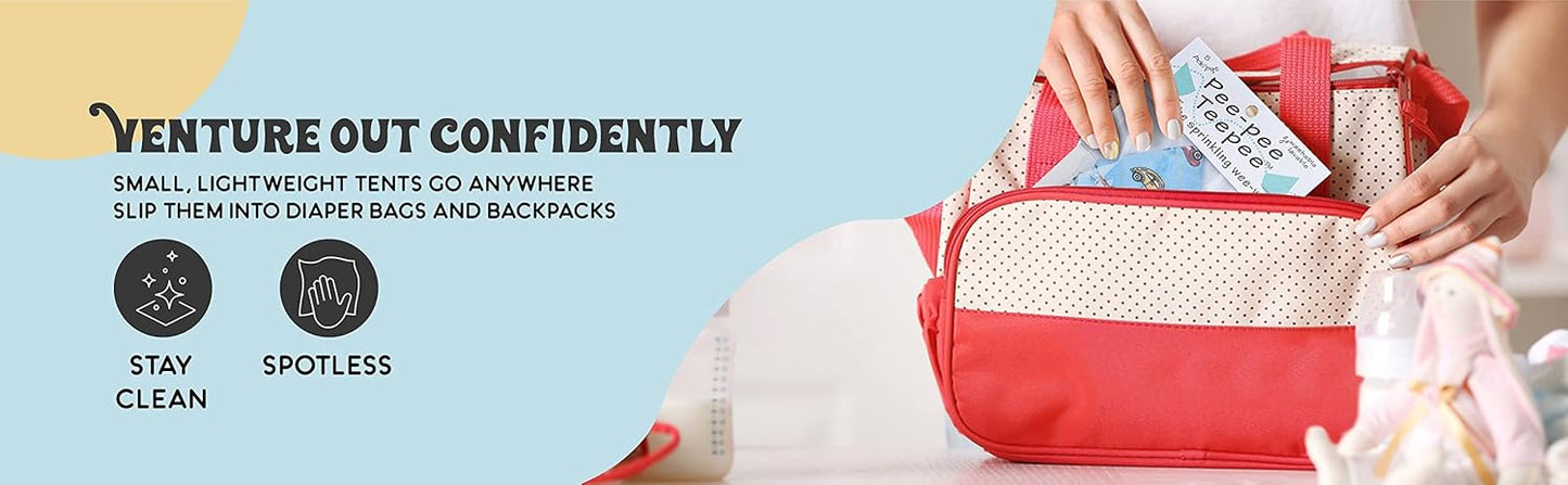 Washable Cotton Pee-Pee Teepees That Shield Baby Boys Pee During Diaper Changes. Makes a Great add-on Gift for a Baby Shower Thanks to its Fun, Gift-Ready Store Packaging. 5 Pack. Elephant