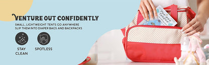 Washable Cotton Pee-Pee Teepees That Shield Baby Boys Pee During Diaper Changes. Makes a Great add-on Gift for a Baby Shower Thanks to its Fun, Gift-Ready Store Packaging. 5 Pack. Elephant