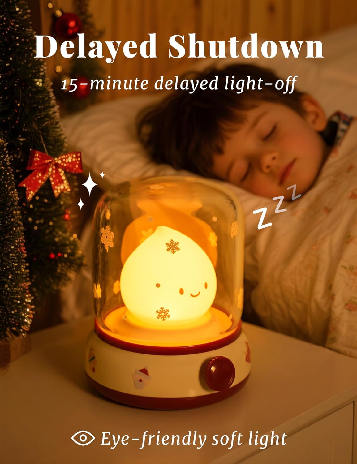3pcs Cozy Campfire Nightlight Kits, Soothing Nature Sounds, White Noise Night Light for Baby Adult, Rechargeable, Cute Flame Lamp, Best Gift for Kids Bedrooms Camping Trips