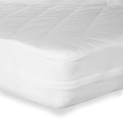 Zipper Crib Mattress Protector - Fully Encased & Waterproof Cover