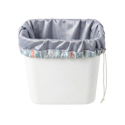 Marley's Monsters Washable Pail Liner - Reusable Water Resistant Trash & Recycling Bag with Drawstring Closure, Cotton Strap & Seamless Bottom - USA Made PUL Fabric for Kitchen, Laundry & Camping