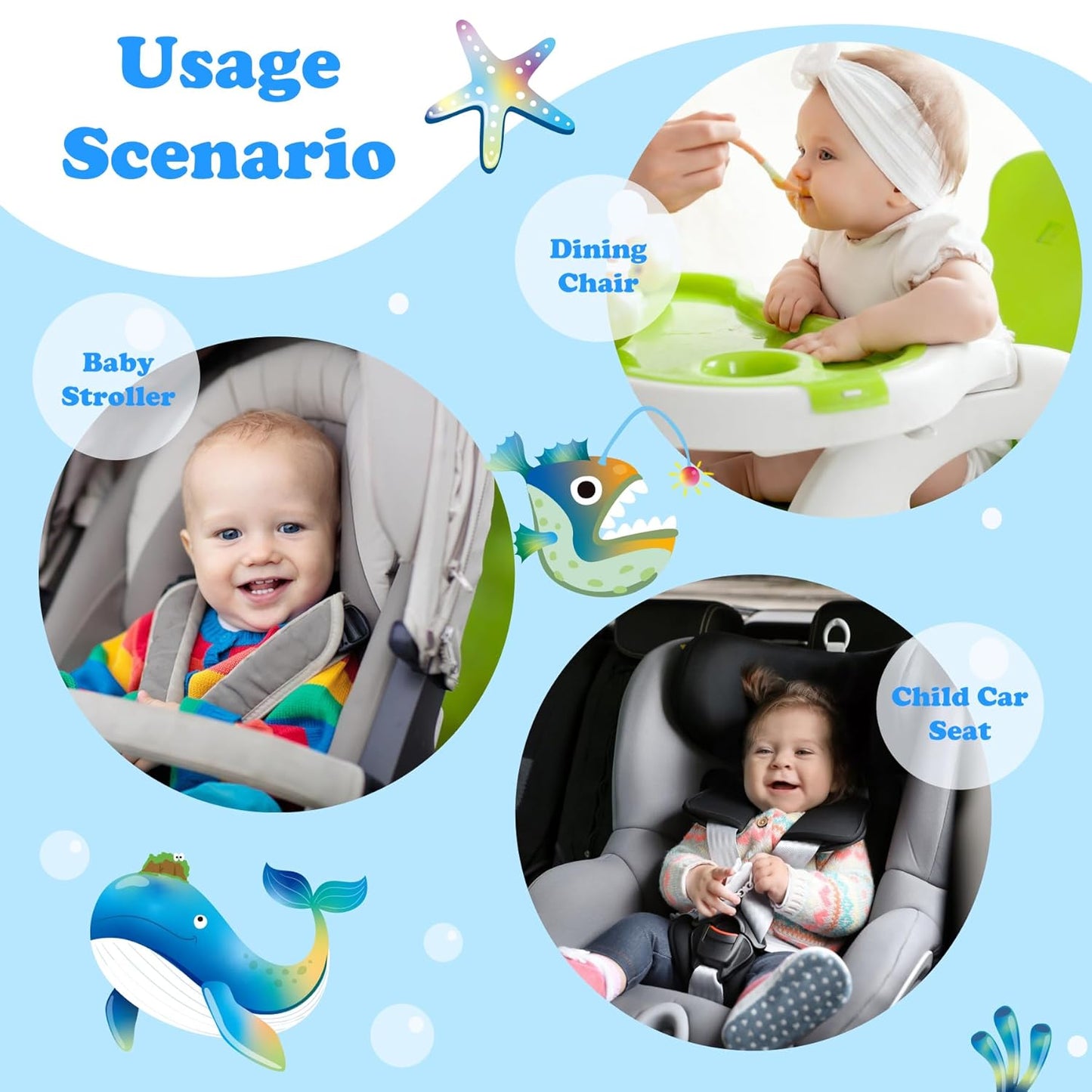 Babenest Car Seat Potty Protector Cover -Waterproof Carseat Training Liner for Baby &Toddler Shower Gift, Dry Piddle Pee Pad with Fun Designs for Strollers & Infant Car Seats (2pcs Pink)