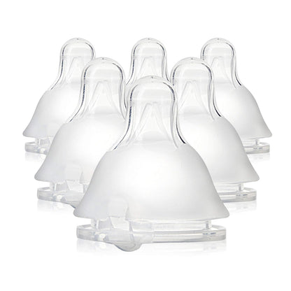 Evenflo Balance Plus Standard Neck (1.5 in) Nipples for use ONLY with Evenflo Balance Plus Standard Neck Bottles, Slow Flow for 0 Months and up, 6 Pack (NOT Compatible with Any Other Bottles)