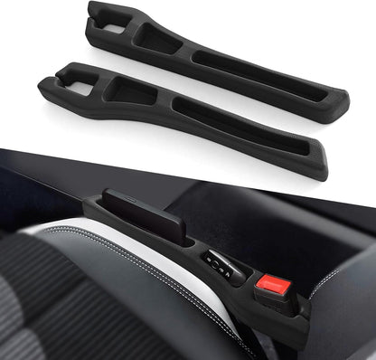 2PCS No Drop Seat Guard, Car Seat Gap Filler, Multi-Function Car Side Gap Filler for Prevent Items Falling, Universal Auto Blocker Between Seats Auto Organizer Accessories for Most Cars