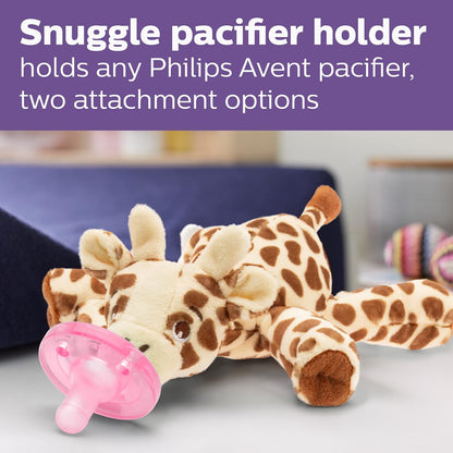Philips Avent Natural Response Baby Gift Set - 3X 4oz Pink Bottles with Slow Flow Nipples (Flow 2), 1x 9oz Pink Bottle with Medium Flow Nipples (Flow 3), 2X Soothie Pacifiers 0-3m, SCD838/03