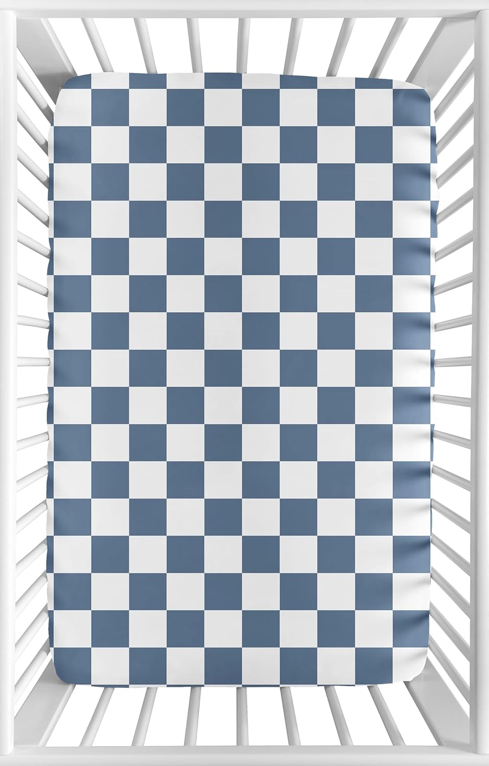 Sweet Jojo Designs 2-Piece Baby Bassinet Sheets Set (Black/White Gingham Checkered Plaid) for Boy/Girl, Infant Newborn Nursery, Oval, Rectangle & Hourglass Mattress (Solid Onyx & Classic Checkerboard)